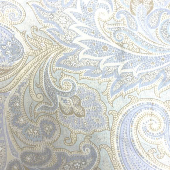 sheet full fitted RAYMOND WAITES cotton India paisley blues - Picture 4 of 9